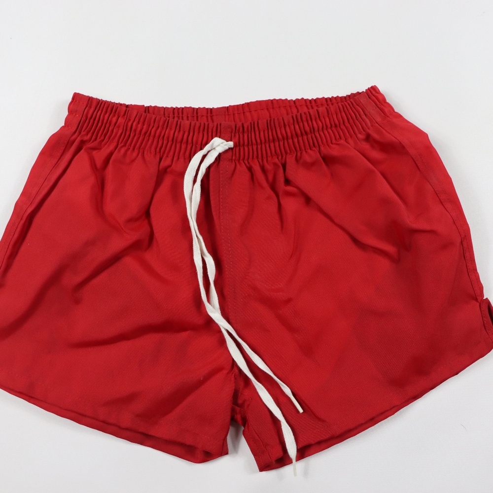 90s New Sportcraft Youth Nylon Soccer Shorts Red
